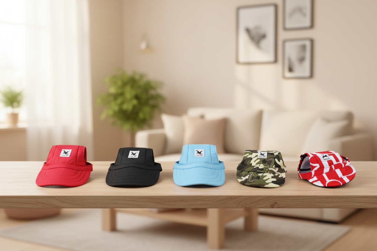 Foto profesional 5 gorras para mascotas